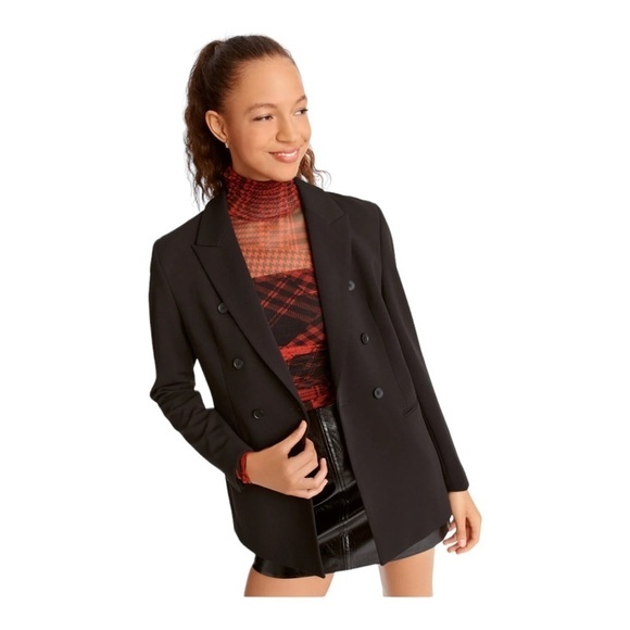 DKNY Double Breasted Blazer in Black NWT - Picture 6 of 7